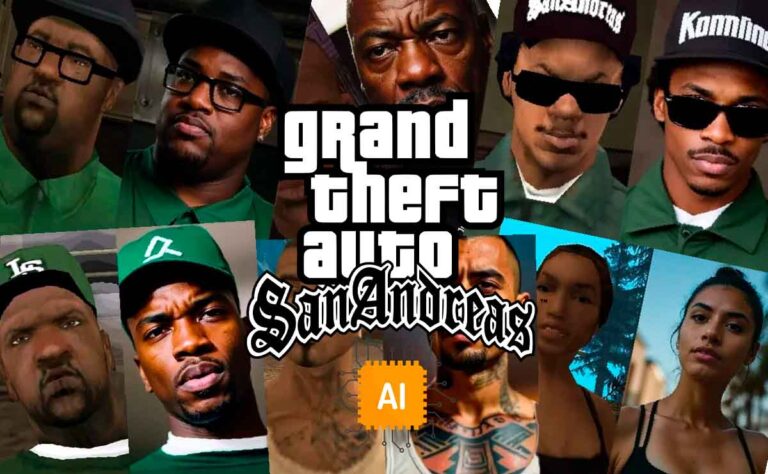 La recreación hiperrealista de los personajes de GTA San Andreas por IA impresiona a los fanáticos del juego.