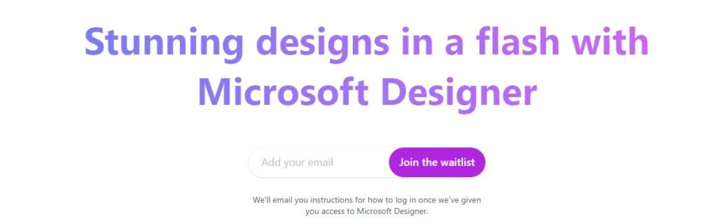 Microsoft designer beta